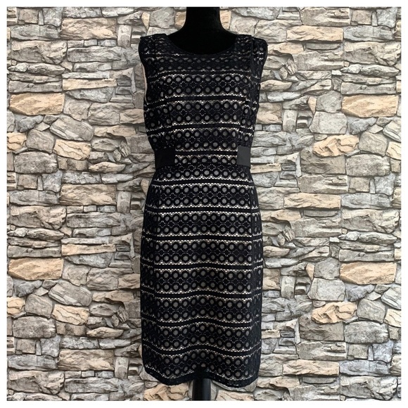 Max & Cleo Dresses & Skirts - #85 NWT Max & Cleo Black Lace Pink Satin Casual Formal A-Line Cocktail Dress 10